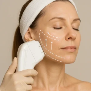 Woman having HI-FU to reduce wrinkles call LA LIPO Upper Sydenham Now!
