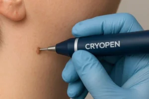 Person receiving skin tag removal Upper Sydenham